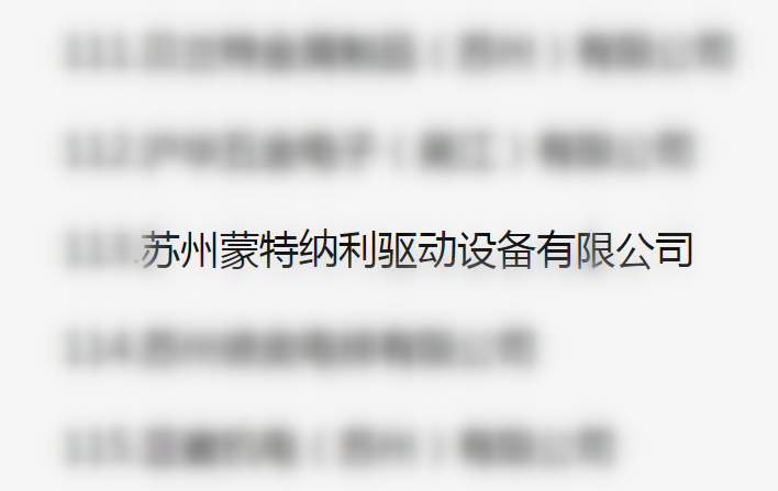 吳江區(qū)百強(qiáng)企業(yè)、納稅大戶，蒙納驅(qū)動榜上有名